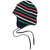 Polarn O Pyret Signature Stripe Wind Proofヘルメット(新生児) カラー: ブルー