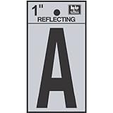 hy-ko rv-15 / A Reflective with Letter Aサイン、1.25インチ、ブラック
