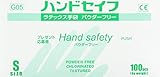 三高サプライ ラテックスグローブ(ゴム手袋) パウダーフリー B0Xタイプ ハンドセイフ 100枚入り G05 S