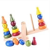木製早期教育マルチカラーバランスブロックおもちゃベビー用