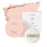 ETVOS(エトヴォス) ミネラルUVパウダーAZ 2026#ピンクベージュ SPF50 PA++++ (敏感肌 日焼け止め UVカット 仕上げパウダー 石けんオフ 紫外線吸収剤フリー ツヤ ヒト型セラミド)