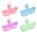 GZHOUSE強力　吸盤式　真空吸着　壁掛け式　スリッパ収納　靴収納　プラスチック　玄関 壁 ドア 便利 グッズ 省スペース　4セット