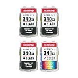 BC-340 BC-341 詰め替えインク キヤノン用 BC-340XLBK(顔料ブラック)×3+BC-341XLC(染料3色カラー) 大容量 補充用 対応機種：PIXUS MG2130 MG3130 MG3230 MG3530 MG3630 MG4130 MG4230 TS5130S TS5130