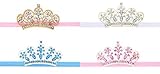 Roewell? Baby's Bling Bling Crown Rhinestone Hair Bows Headband Newborn Hair Band Headwear (4 pack/l