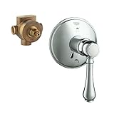 Grohe k19220 – 29712r-000 Geneva切替弁バルブキット、クローム