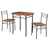 【代引・日時指定・北海道沖縄離島への配送不可】弘益(KOEKI) ダイニング3点セット ブラウン DSP-86(BR) ブラウン