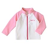 MIKIHOUSE HOT BISCUITS(ミキハウス ホットビスケッツ) ジップアップ☆ラッシュガード 100cm ピンク（08）