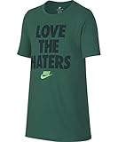 (NIKE)ナイキ ナイキ YTH LOVE THE HATERS Tシャツ (368)グリーンノイズ Tシャツ(913107) (368)ｸﾞﾘｰﾝﾉｲｽﾞ 140