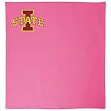 NCAA Iowa State Cyclones大人用ユニセックススウェットシャツ毛布、50 " x 60インチ、ネオンピンク