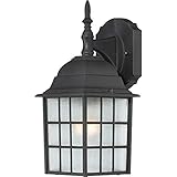 Nuvo Lighting 60/4906 Adams One Light Wall Lantern/Arm Down 100 Watt A19 Max. Frosted Glass Textured