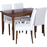 ダイニングテーブル5点セット SIESTA 2 シエスタ　【チェアカラー：PVC　ホワイト】