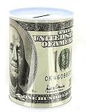 Bank Note Tin Moneyボックス100ドルBill Dollar貯金箱