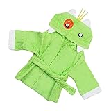 Xinvision 子供 ベビー ベビーバスローブ フード付き ローブパジャマ 春秋冬 ルームウェア 部屋着 動物柄 おくるみ 幼児用 湯冷め防止 防寒対策 温度制御 通気性抜群