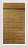 High Quality Bamboo Roman Shade, 30-Inch Width by 54-Inch Height, Dali Tuscan