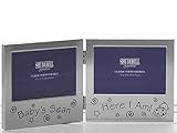 Baby's Scan And Here I Am Double Photo Frame by Shudehill Giftware