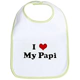 CafePress I Love My Papi Bib - Standard Kiwi by CafePress
