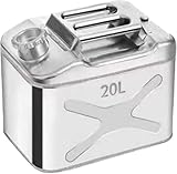 CokBlu携行缶 燃料タンク 油桶 ガソリン携行缶 ステンレス 15L/20L/25L/30L/40L ワイド縦型 緊急用携行燃料缶