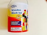 [リアルウッドトイ]Real Wood Toys Wooden Block Set 75 Piece 1702 [並行輸入品]