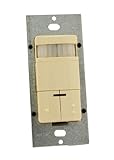 Leviton ODS0D-TDI Dual-Relay, Decora Passive Infrared Wall Switch Occupancy Sensor, Auto-On or Manua