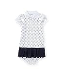 ラルフローレンの子供服　POLO　RALPHLAUREN　ベビー　女の子ツーピースセット　８５ｃｍ [並行輸入品]