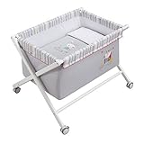 PETIT PRAIA Fruit Farm 100 Percent Soft Printed Cotton Small Crib with 2 Zips on Vestment Removable 