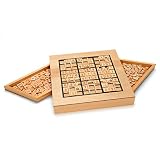 Deluxe Wooden Sudoku Puzzle with Wooden Number and Thinking Tiles [並行輸入品]