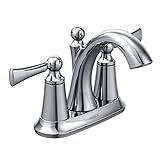 Moen 4505 Wynford Two-Handle Centerset High Arc Bathroom Faucet, Chrome by Moen