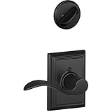 Schlage F94ACC622ADDRH Matte Black Interior Pack Accent Lever Right Handed Dummy Interior Pack with 
