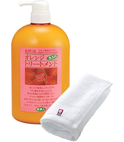 自然派オレンジシャンプー＆トリートメントセット Amazon | アズマ商事の 自然派 オレンジシャンプー 1000ml | 旅美人