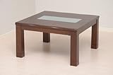 正方形 ガラス付き モダンこたつ 憩 いこい 幅75cm テーブル単品