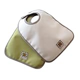 No Launder Bib Color: Green / Ivory by Messy Marvin