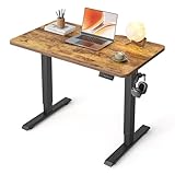 FEZIBO 昇降デスク 電動 昇降式デスク 幅140cm オフィスワークテーブル スタンディングデスク 高さメモリー機能 上下自動昇降 静音 収納フック付き 衝突検知 机 作業机 テレワーク【幅140 x 奥行き70 x 高さ72-118cm】