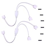 LitaElek 2分岐接続ケーブル 5 pin Flex LEDテープコネクタ30cm LED分配ケーブル 幅10mm、幅12mmのSMD 5050 RGBW RGBWW 柔軟なLEDテープライト 