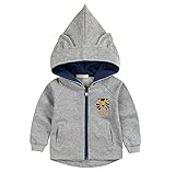 PANCY 子供服 春秋 パーカー スウェットパーカー フード付き 前開き ジャケット コート フーディ 男の子 女の子 キッズ 子供 長袖 おしゃれ カジュアル ファッション 可愛い 動物柄 虎 耳