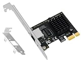 2.5Gbpsの高速PCIe拡張LANカード、RTL8125BGチップセット、2500/1000/100Mbpsイーサネット、RJ45ポート、Windows/Linux/Mac対応 (2個)