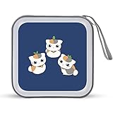 夏目友人帳 ニャンコ先生 メディアケース BD/DVD/CDケース ブルーレイディスク対応 40枚収納 セミハード Moiiss ファスナー付 キャラクター かわいい