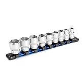 9 Piece Nut Busting Bolt Extractor Socket Set - SAE by OEMTOOLS