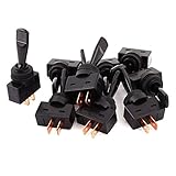 トグルスイッチ，SODIAL(R) 10個20A / 12VDC 10A / 125VAC ON / OFF 12ミリメートル取り付けねじトグルスイッチ