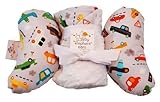 Baby Elephant Ears Head Support Pillow & Matching Blanket Gift Set (Vroom) by Baby Elephant Ears
