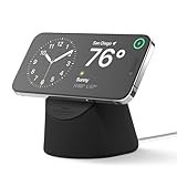 elago MS1 充電スタンド MagSafe充電器対応 - プレミアムシリコンスタンド iPhone 17/16/15/14/13/12シリーズに対応 iOSスタンバイモード用に設計 [ブラック] [充電ケーブルは含まれていません]