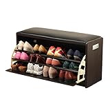 シューズラック 腰かけ 84×31×45cm Lサイズ 玄関収納 シューズボックス 靴収納 靴箱 下駄箱 靴入れ