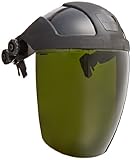 Sellstrom 32052 DP4 Black Crown and Shade 5 IR Window Protective Faceshield with Universal Slot Adap