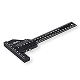 Woodraphic 1つのアルミニウム製のスチールフレーミングツールで測定とマーキングを行うためのプロフェッショナルデュアルファンクションバーニアキャリパー S サイズ