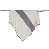 Barefoot Dreams Cozy Chic Striped Receiving Blanket - Dove by Barefoot Dreams