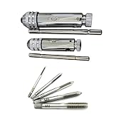 HAMILO T型ラチェットタップレンチ M5-M12 M3-M8 タップ5種付属 2種セット