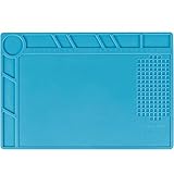 Vastar Soldering Mat Heat Insulation Silicone Mat Soldering Station Repair Mat for Soldering Iron Re