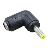 MaxLinker (マックスリンカー) DC端子サイズ変換 L型アダプタ メス側 外径5.5mm 内径2.5mm → オス側 外径4.0mm 内径1.7mm DCアダプタのサイズ変換に 電力24v 5Aまで対応 (5.5φ/2.5φ→4.0φ/1.7φ)