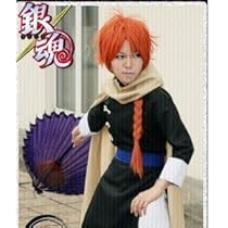 セット済みウィッグ　銀魂　神威　かむい　コスプレ K2416b 銀魂 3Z 神威（かむい） 風 制服+ ウィッグセット