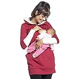 Decdeal レディース スウェット マタニティ 看護 授乳服 ロングスリーブ