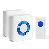 MUTANG ワイヤレスドアベルポータブル耐候プラグインドアチャイキット電気ドアベルボリューム調整可能
